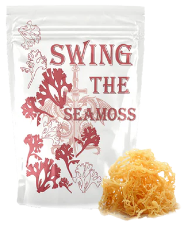 Gold St. Lucia Wildcrafted Sea Moss with 92 Essential Minerals.
