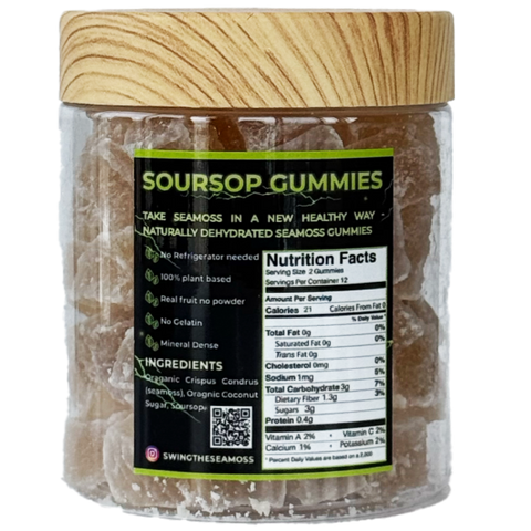 SourSop Fruit Sea Moss Gummies